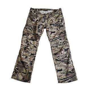 Mens Under Armour Camo Cargo Performance Pants Size 40x32